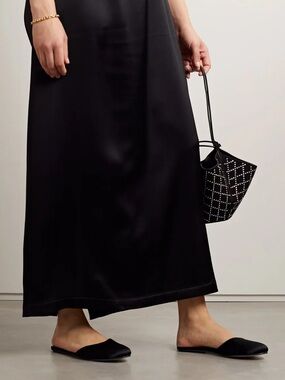 denim wrap maxi dress Dark blue denim puff sleeve long dress